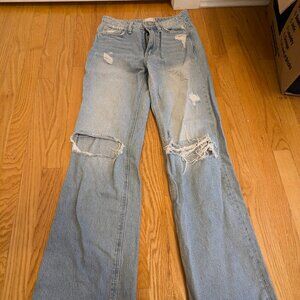 Alter'd State Kayla Straight Leg Cotton Jeans